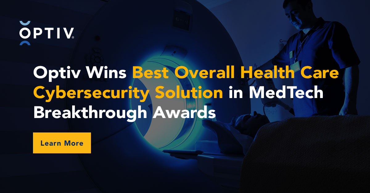 Optiv Wins “Best Overall Health Care Cybersecurity Solution” in MedTech